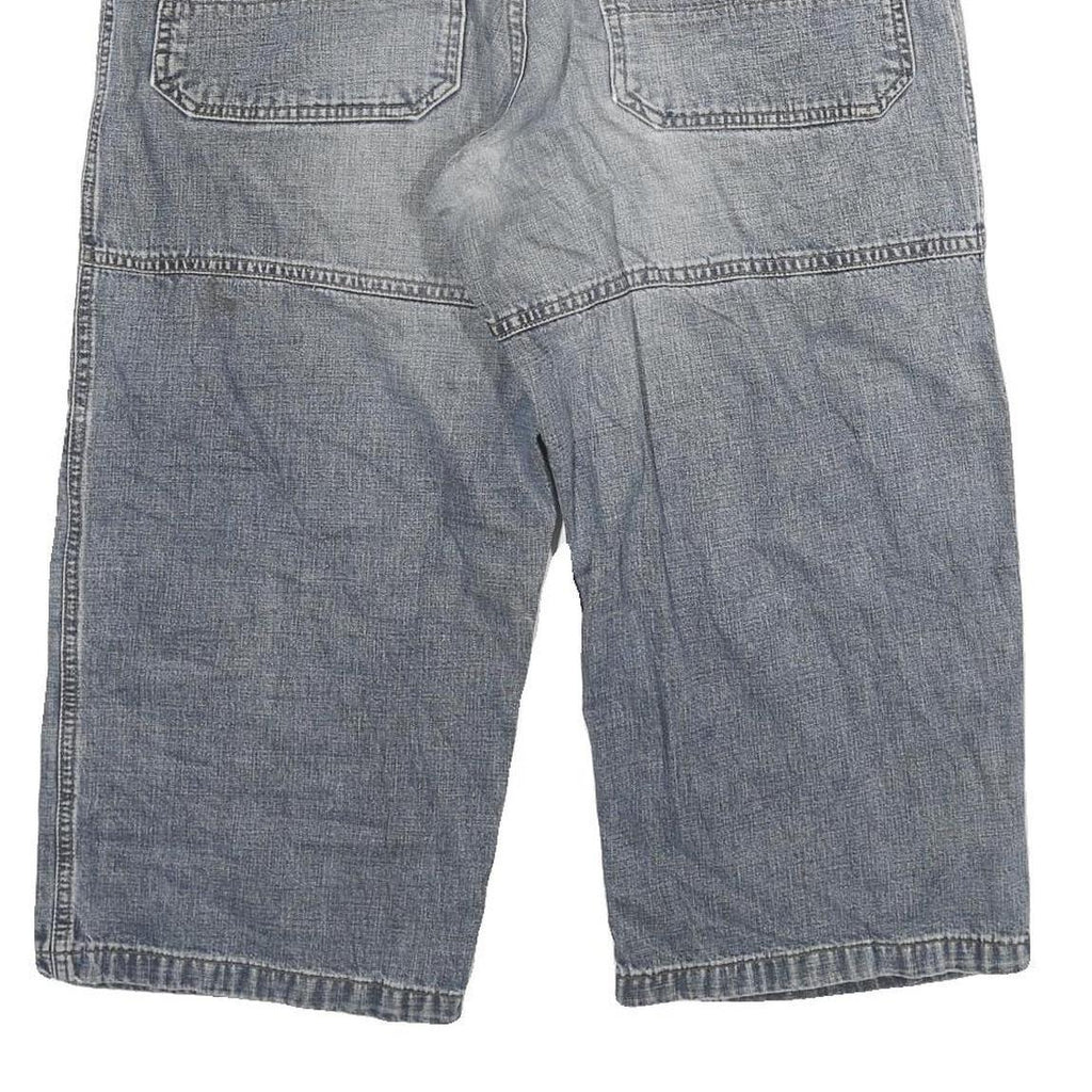 WAVE BOARD Mens Shorts Blue Casual Cotton Blend 2XL W34 Large Pockets