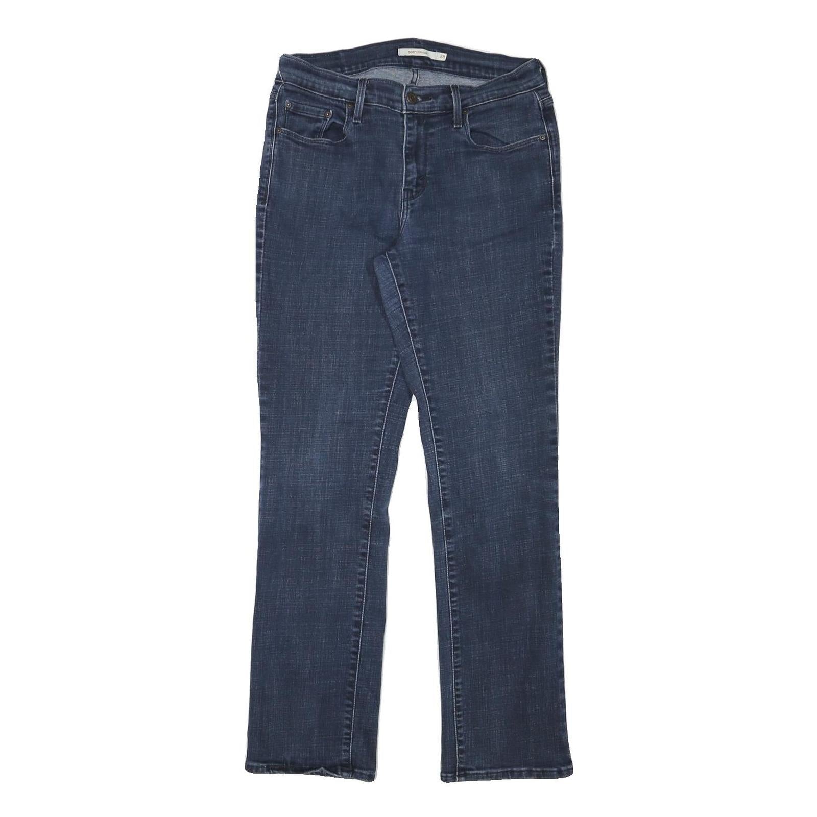 LEVI'S 505 Womens Jeans Blue Regular Straight Denim Medium W28 L29 Classic Fit