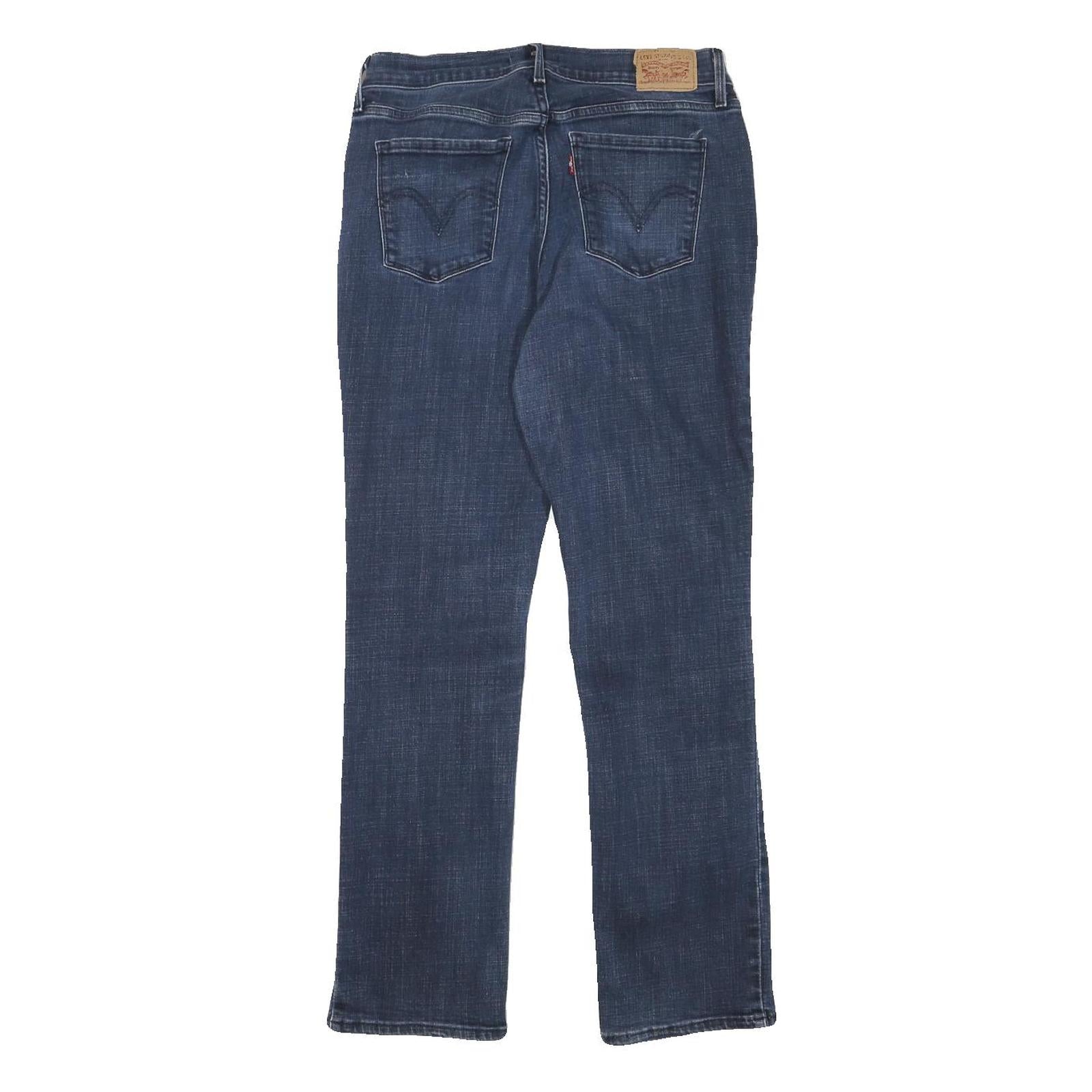 LEVI'S 505 Womens Jeans Blue Regular Straight Denim Medium W28 L29 Classic Fit