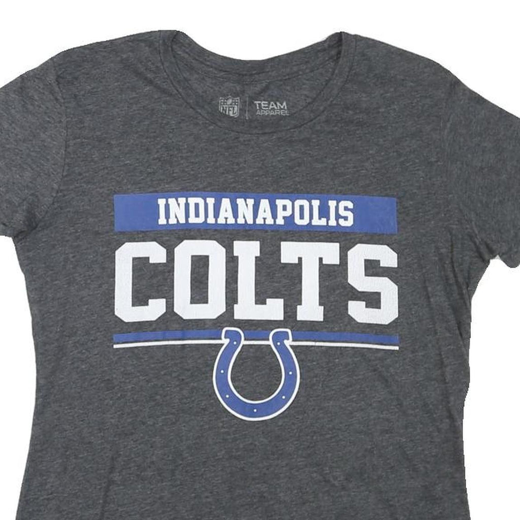NFL Womens Grey Indianapolis Colts Graphic T-Shirt M Short Sleeve Crew Neck