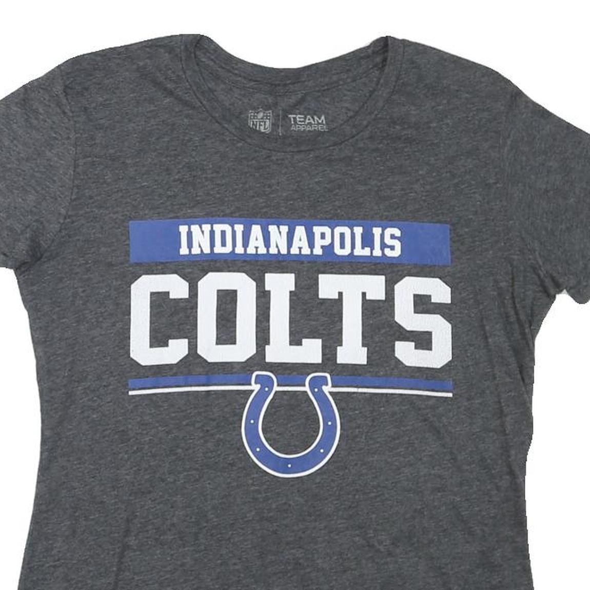 NFL Womens Grey Indianapolis Colts Graphic T-Shirt M Short Sleeve Crew Neck