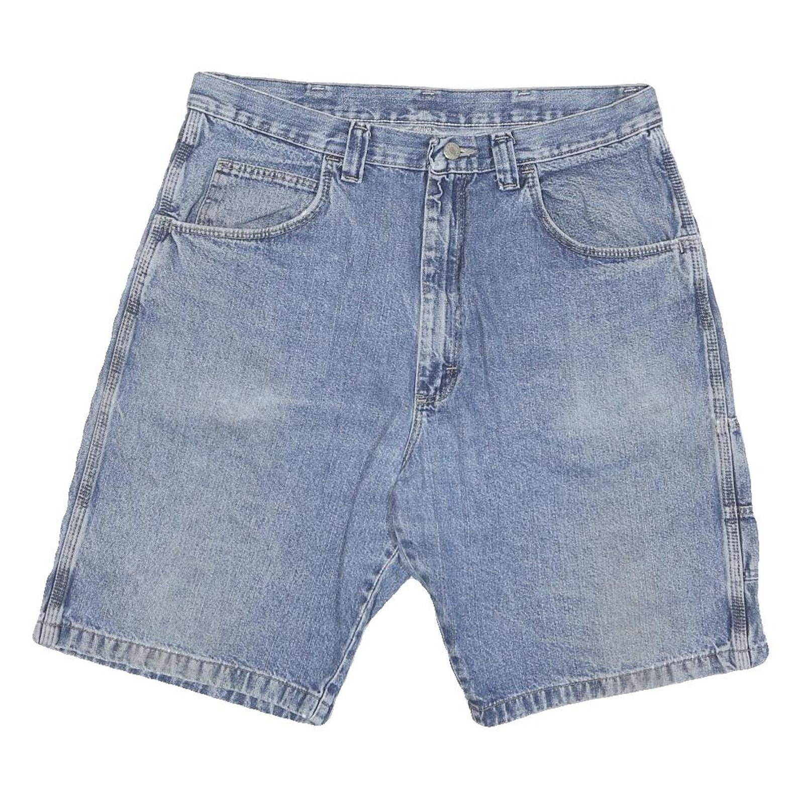 WRANGLER Mens Denim Blue Casual Shorts L W34 Classic Fit Cotton Blend