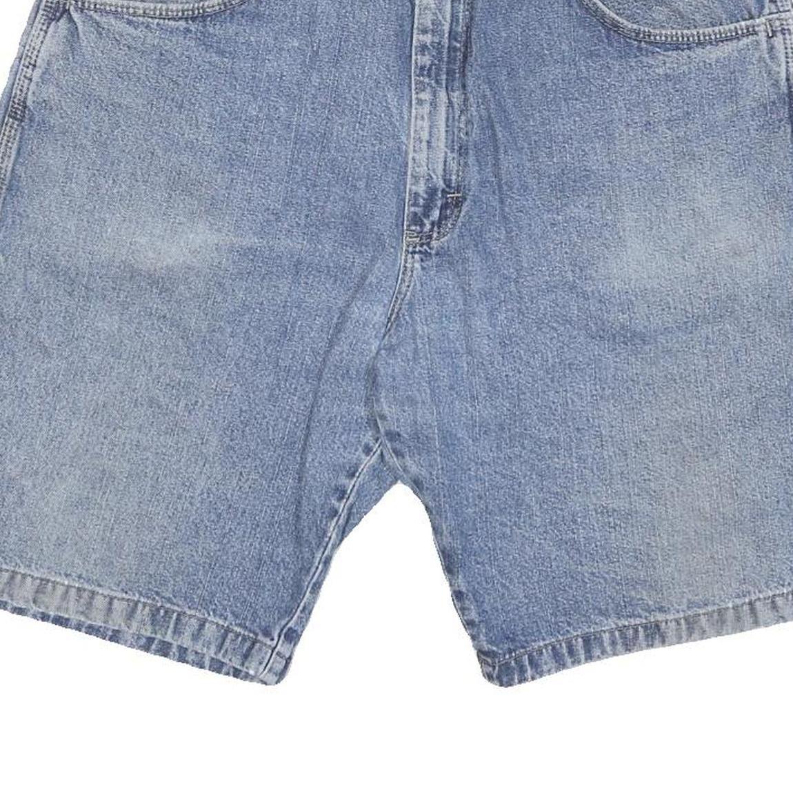 WRANGLER Mens Denim Blue Casual Shorts L W34 Classic Fit Cotton Blend