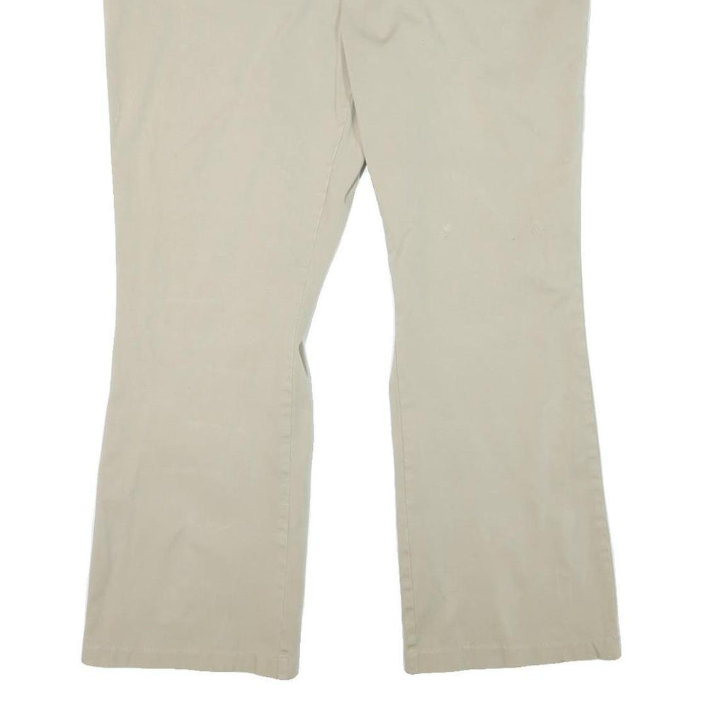 DICKIES Womens Cotton Blend Beige Regular Leg Regular Fit Trousers W41 L29 Zip