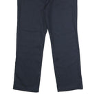 DICKIES Womens Polyester Blend Navy Slim Fit Straight Leg Trousers W32 L27