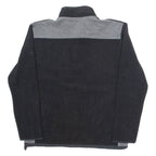 NAUTICA Mens Fleece Black 1/4 Zip Tight Knit L