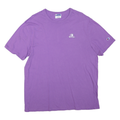 CHAMPION Mens Purple Graphic T-Shirt L Short Sleeve Crew Neck Cotton Blend