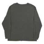 CARHARTT Mens Black Long Sleeve Crew Neck Pocket Logo L Cotton Blend T-Shirt