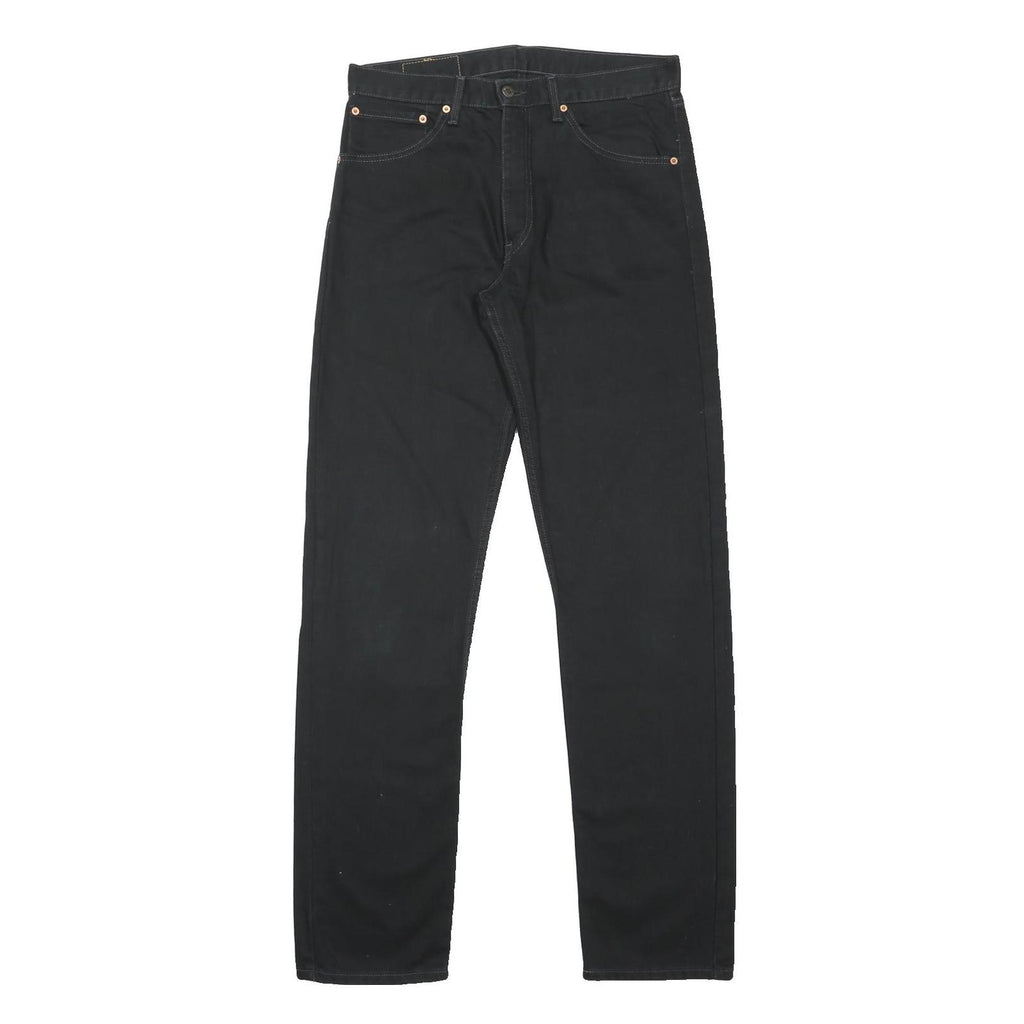 LEVI'S 521 Mens Jeans Black Relaxed Straight Denim Medium W34 L36 Classic Style