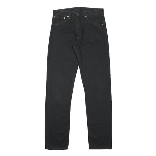 LEVI'S 521 Mens Jeans Black Relaxed Straight Denim Medium W34 L36 Classic Style