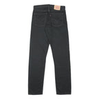 LEVI'S 521 Mens Jeans Black Relaxed Straight Denim Medium W34 L36 Classic Style