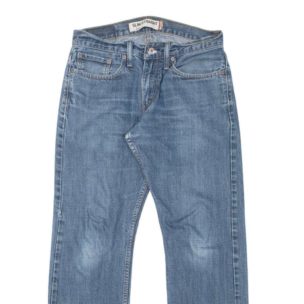 LEVI'S 514 Jeans Mens Blue Slim Straight W29 L30
