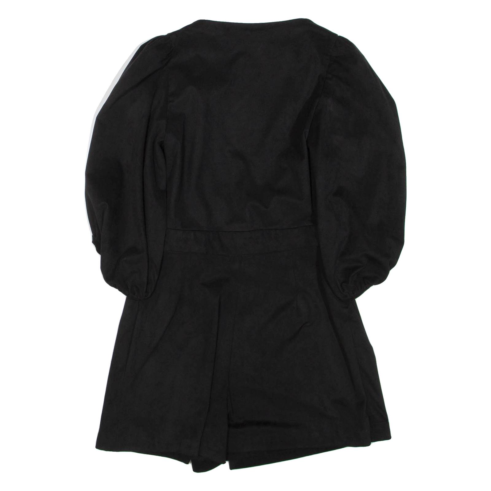 ZARA Belted Womens Playsuit Black Wide-Leg S