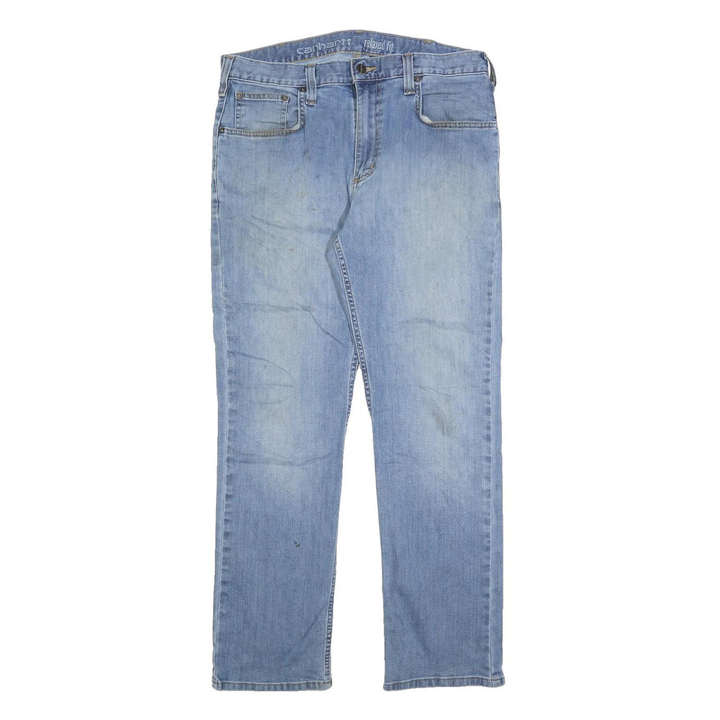CARHARTT Mens Jeans Blue Relaxed Straight Denim Medium W34 L30 Classic Workwear