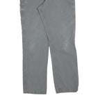 CARHARTT Mens Cotton Blend Grey Relaxed Fit Straight Trousers W36 L32 Workwear