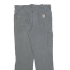 CARHARTT Mens Cotton Blend Grey Relaxed Fit Straight Trousers W36 L32 Workwear