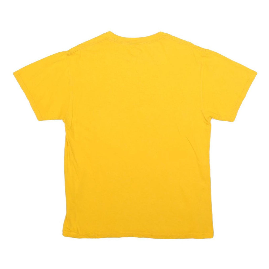 NFL Mens Yellow Pittsburgh Steelers Football Graphic T-Shirt M Crew Neck Short