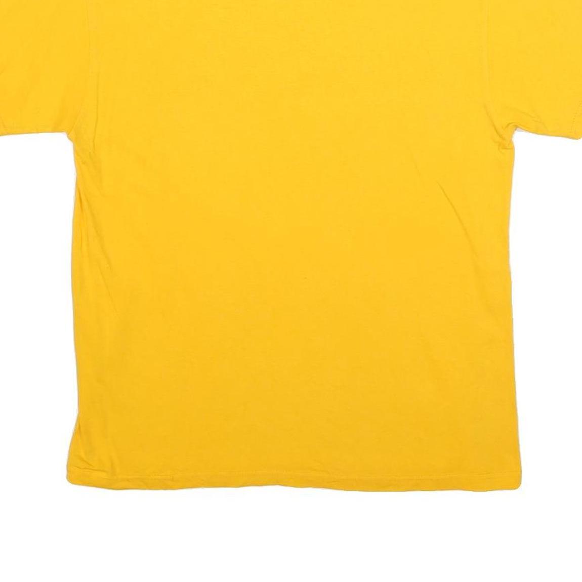 NFL Mens Yellow Pittsburgh Steelers Football Graphic T-Shirt M Crew Neck Short