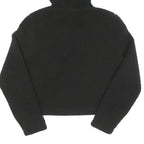 FILA Womens Black Logo Cropped Pullover Hoodie XS