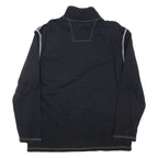NAUTICA Mens Sweatshirt Black 1/4 Zip XL