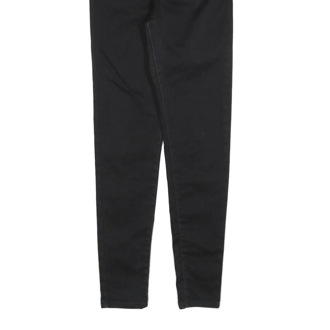 LEVI'S Womens Slim Black Denim Slim Skinny Jeans Cotton Blend W26 L28 Zip