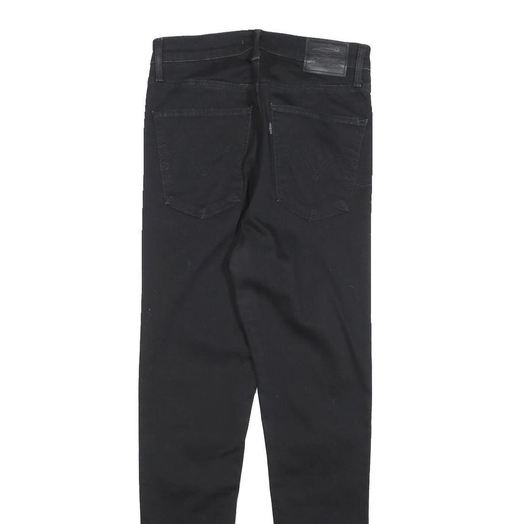 LEVI'S Womens Slim Black Denim Slim Skinny Jeans Cotton Blend W26 L28 Zip