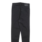 LEVI'S Womens Slim Black Denim Slim Skinny Jeans Cotton Blend W26 L28 Zip