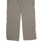 ADIDAS Womens Polyester Blend Beige Relaxed Straight Trousers W34 L31 Outdoor