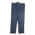 DICKIES Mens Cotton Blend Navy Regular Fit Straight Leg Trousers W32 L28