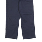 DICKIES Mens Cotton Blend Navy Regular Slim Straight Trousers W33 L26 Workwear