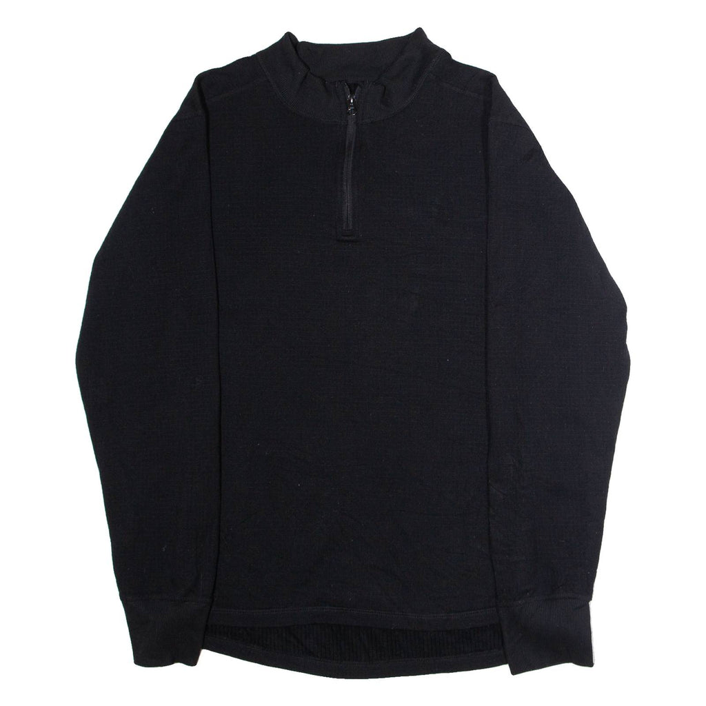 CARHARTT Force Mens Sweatshirt Black 1/4 Zip L