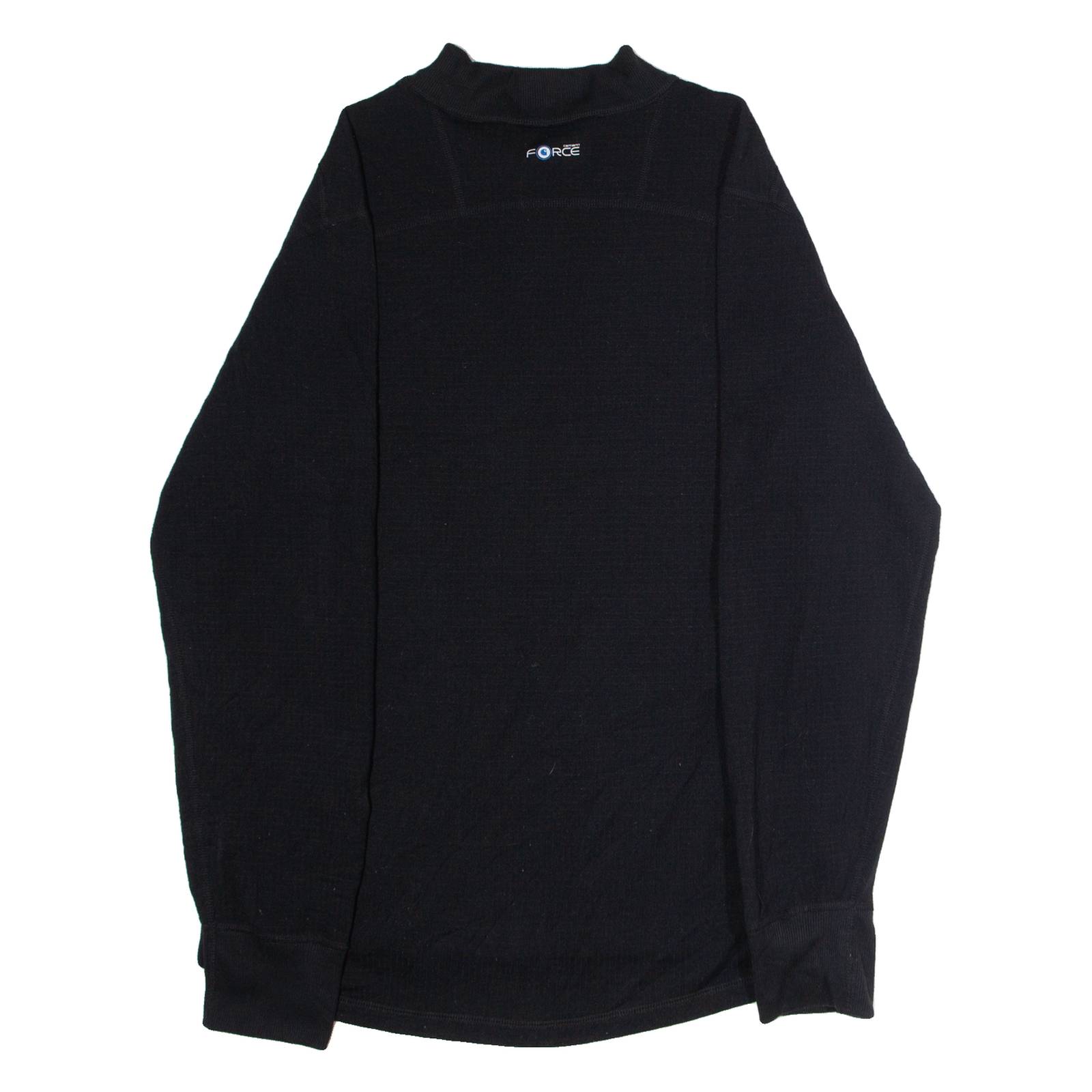 CARHARTT Force Mens Sweatshirt Black 1/4 Zip L