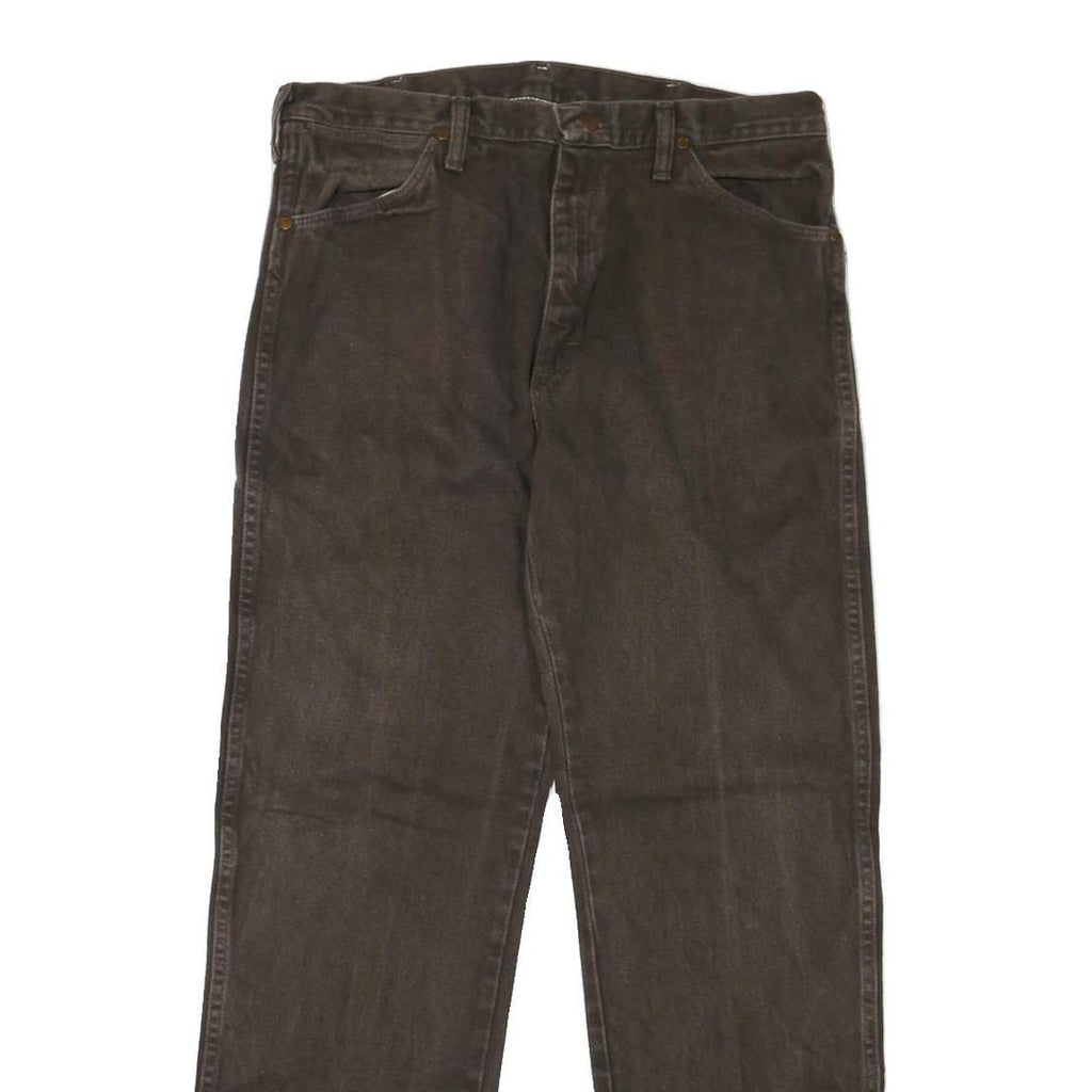 WRANGLER Mens Regular Fit Straight Leg Denim Dark W34 L31 Classic Jeans