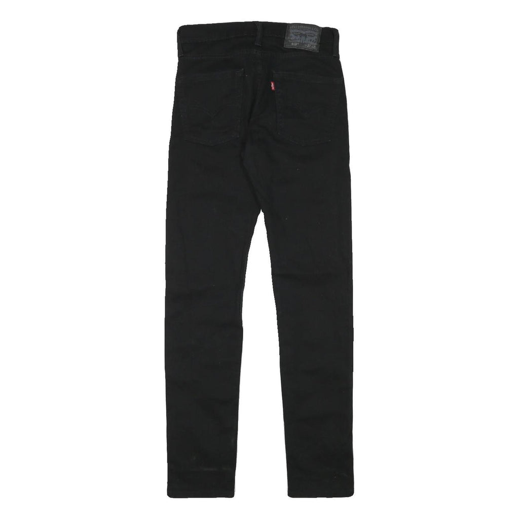 LEVI'S Mens Slim Black Jeans Denim W27 L32 Zip Classic