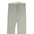 LEVI'S Mens Cotton Beige Regular Straight Trousers W36 L31 Casual Classic Style