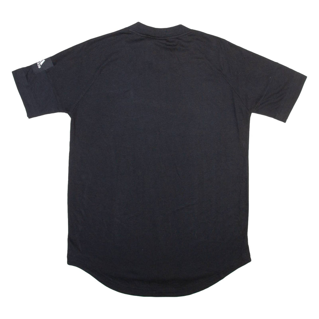 ADIDAS Womens T-Shirt Black Crew Neck S