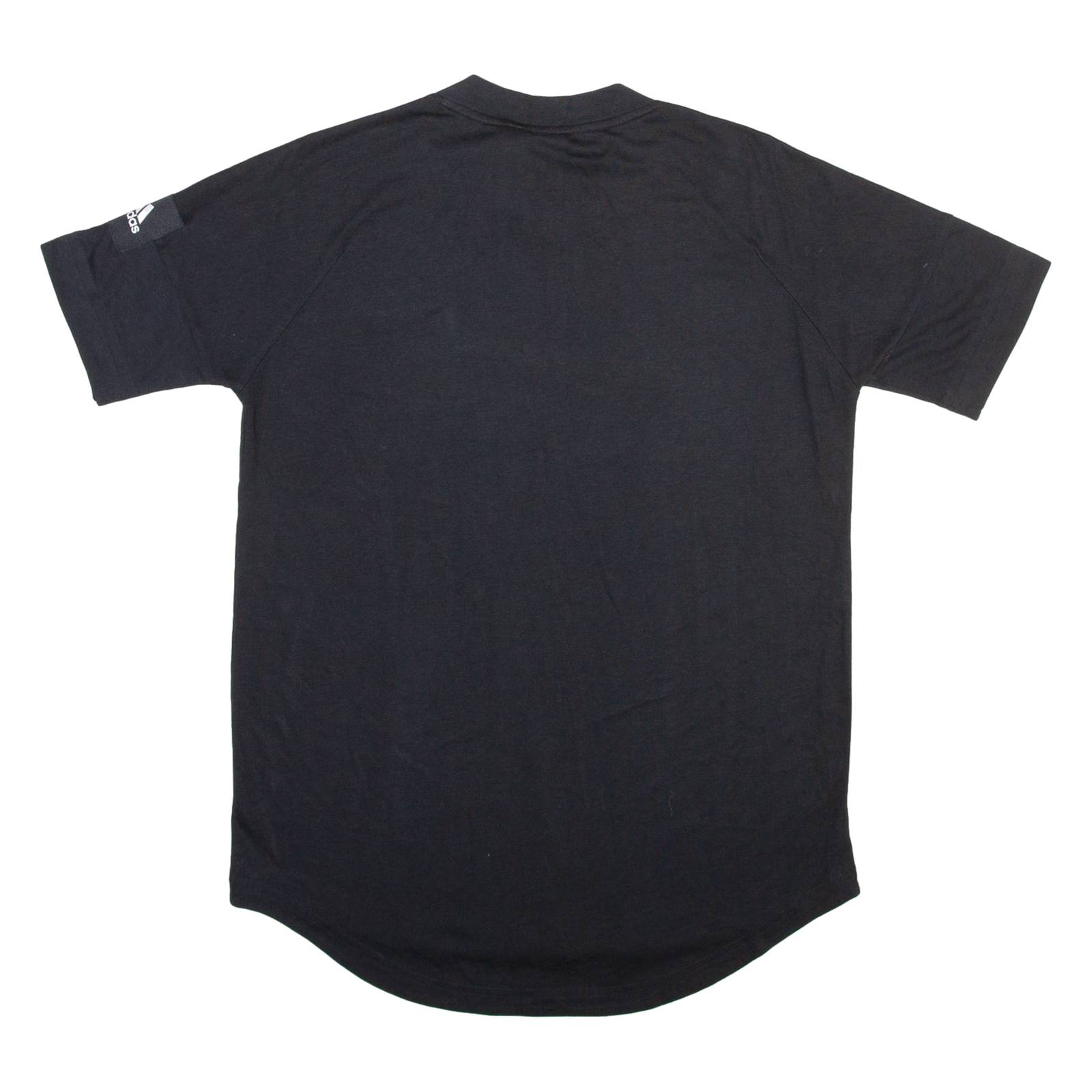 ADIDAS Womens T-Shirt Black Crew Neck S
