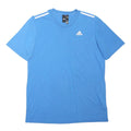 ADIDAS Mens Blue Athletic T-Shirt M Short Sleeve Crew Neck Sports Casual