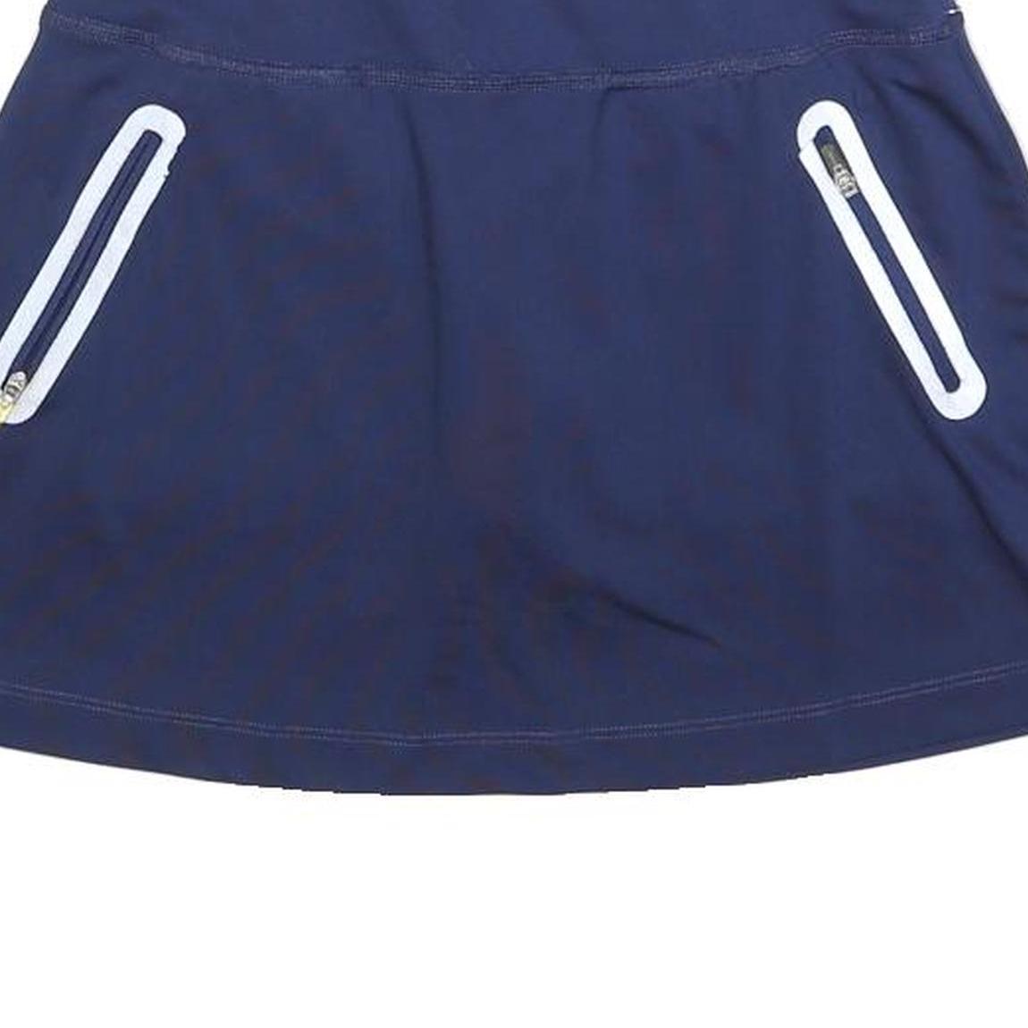 REEBOK Womens Blue Polyester Blend Plain Mini Skort XS Activewear Sports Casual
