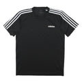 ADIDAS Mens Black & White Graphic T-Shirt S Short Sleeve Crew Neck Sportswear