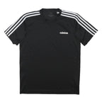ADIDAS Mens Black & White Graphic T-Shirt S Short Sleeve Crew Neck Sportswear