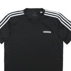 ADIDAS Mens Black & White Graphic T-Shirt S Short Sleeve Crew Neck Sportswear