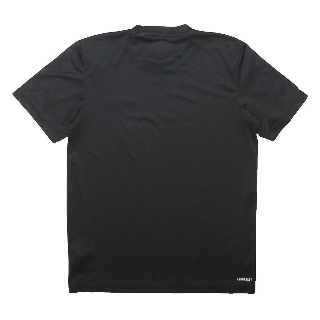 ADIDAS Mens Black & White Graphic T-Shirt S Short Sleeve Crew Neck Sportswear