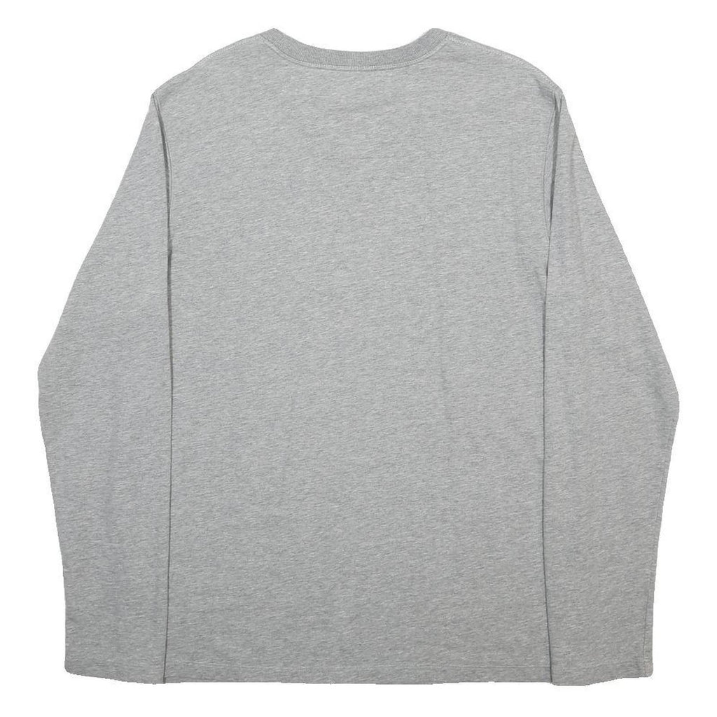 NAUTICA Mens Grey Long Sleeve Crew Neck Cotton Blend T-Shirt L Casual Comfort