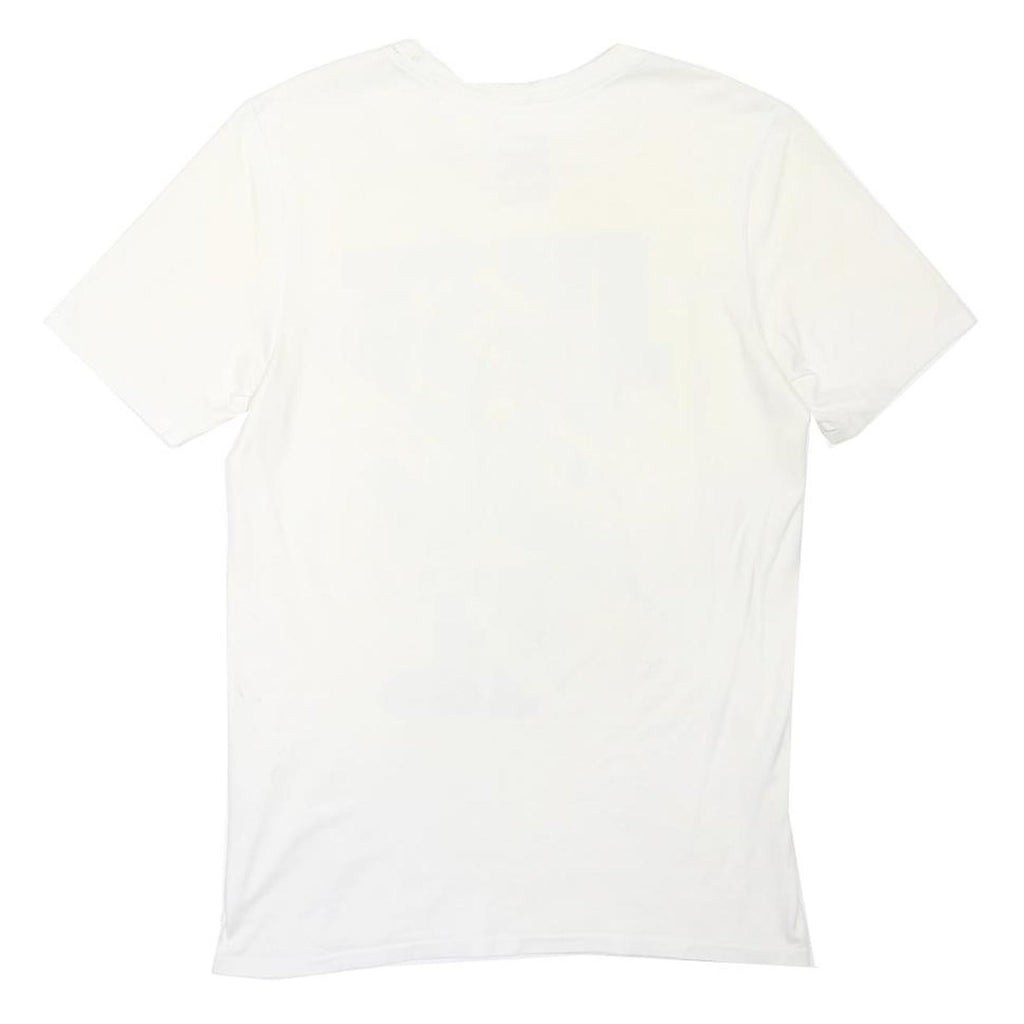 NIKE Mens White Short Sleeve Crew Neck Graphic T-Shirt S Cotton Sport Casual