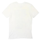 NIKE Mens White Short Sleeve Crew Neck Graphic T-Shirt S Cotton Sport Casual