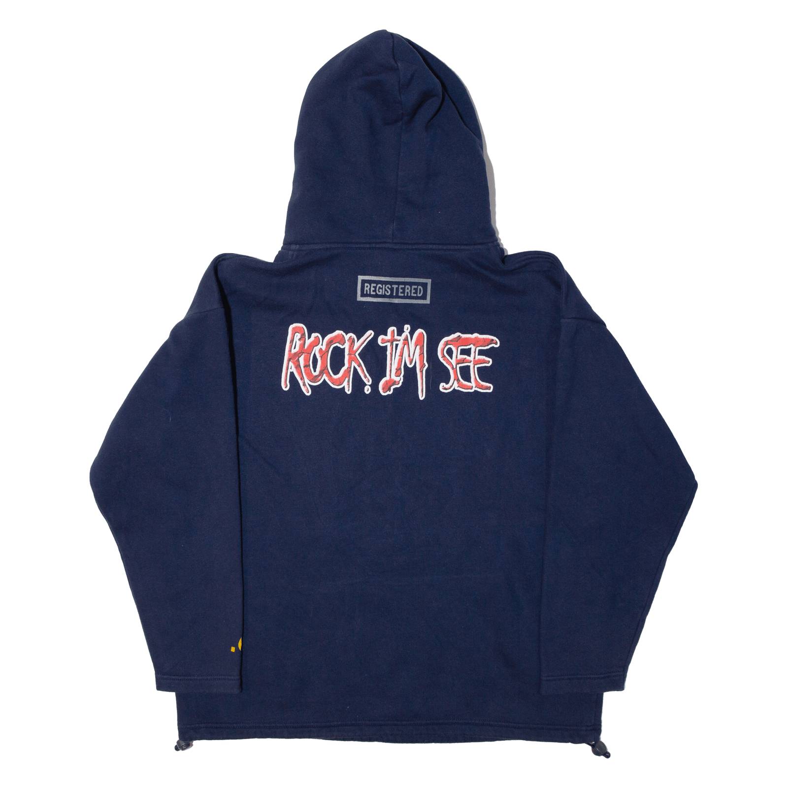 DIRECT EXPORT Rock I'm See Mens Blue Hoodie M