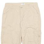 ST JOHN'S BAY Womens Shorts Beige Casual Cargo UK 10 W32 Cotton Blend