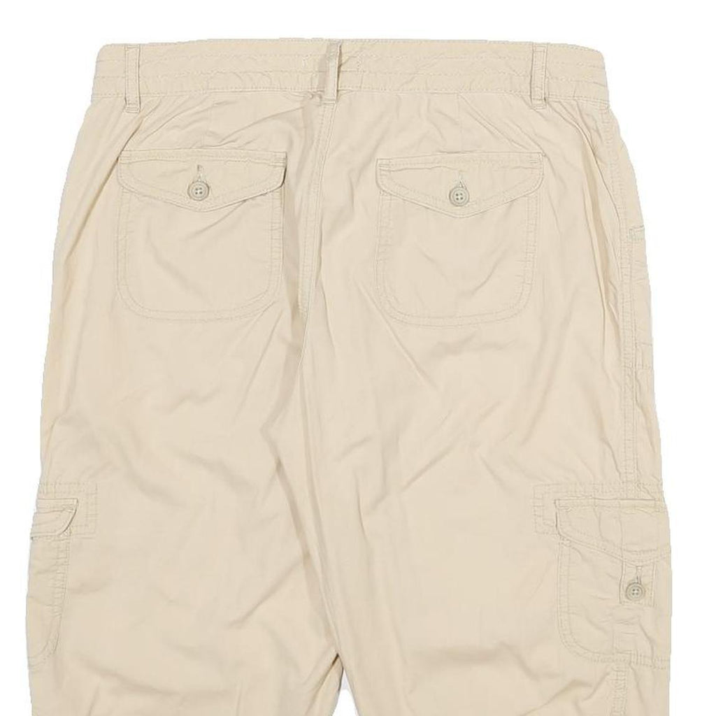 ST JOHN'S BAY Womens Shorts Beige Casual Cargo UK 10 W32 Cotton Blend
