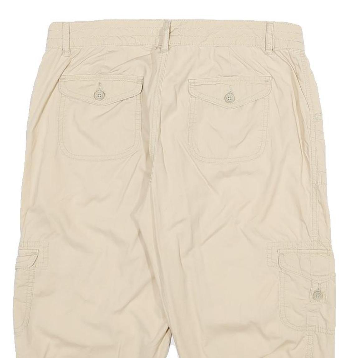 ST JOHN'S BAY Womens Shorts Beige Casual Cargo UK 10 W32 Cotton Blend